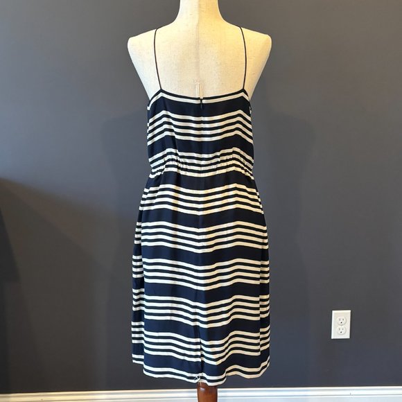 J.Crew Silk Striped Slip Dress - Picture 2 of 10